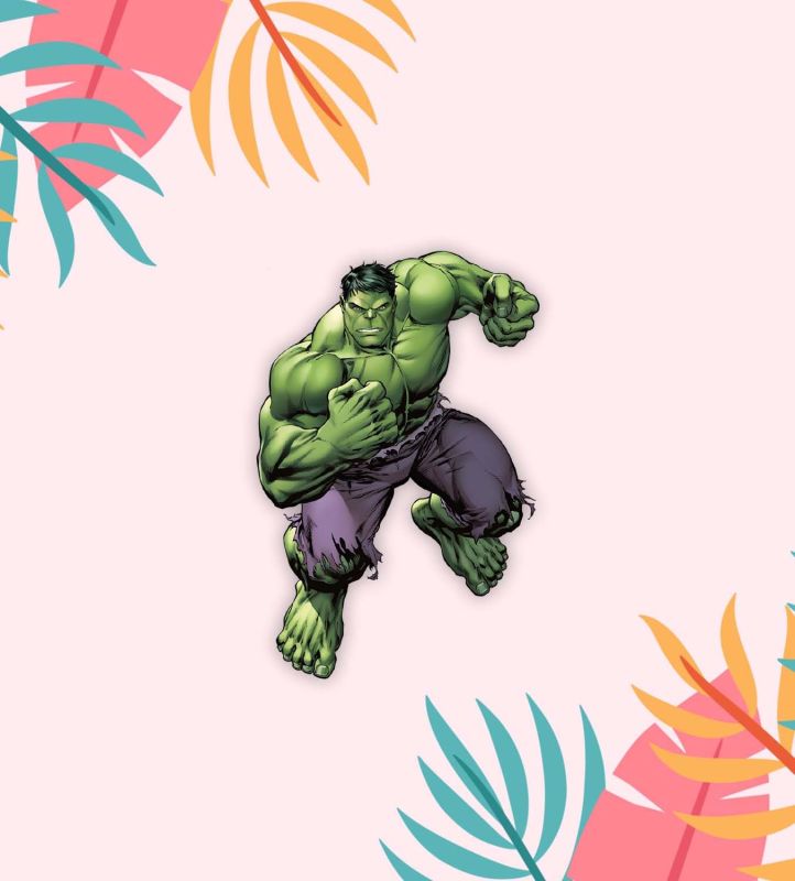 Anime Fridge Magnet Decorative Items  Gift for Kids Printed Magnet for Kids Room Decoration (Hulk)